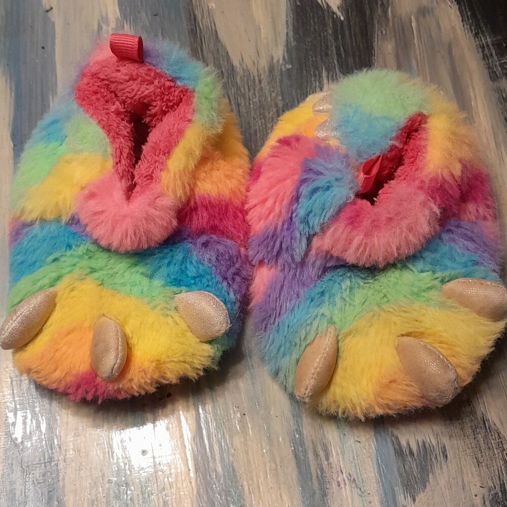 wonder nation monster/dino slippers